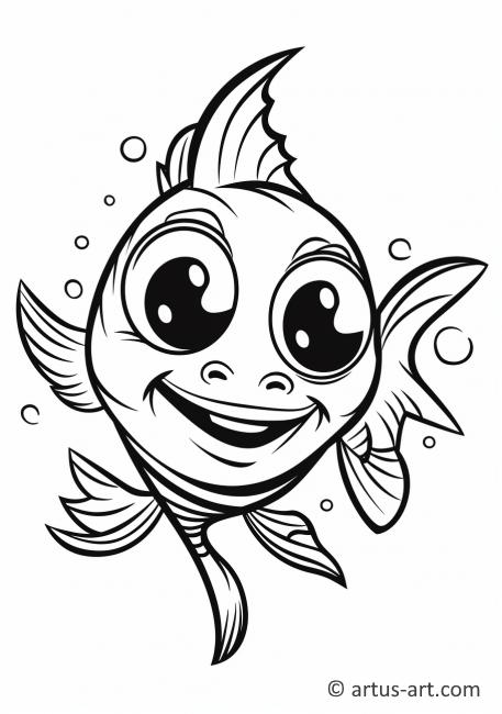Awesome Catfish Coloring Page For Kids